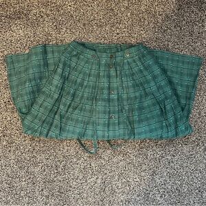 Vintage 80s high waisted green maxi skirt by Lodenfrey